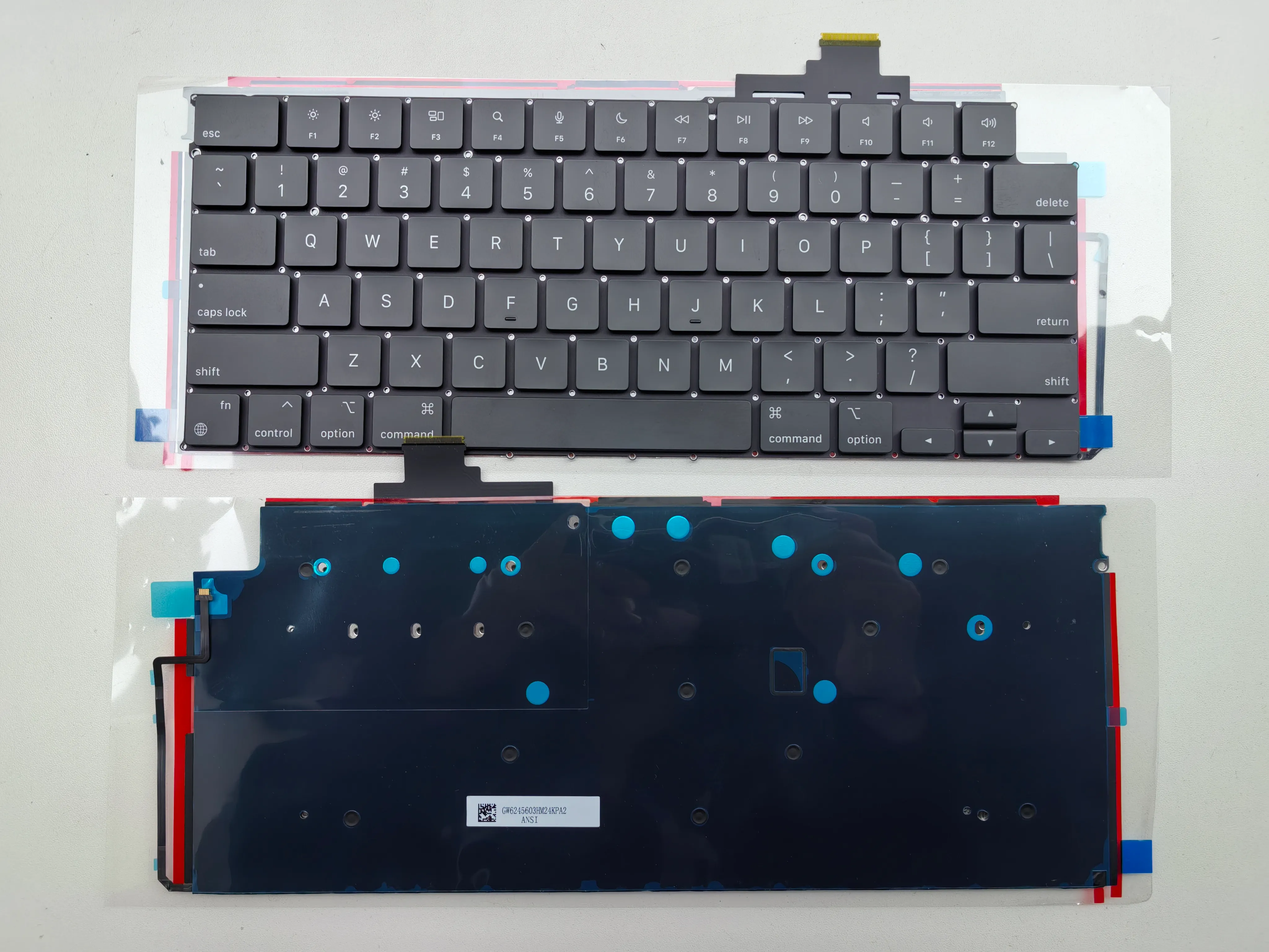 Picture of Laptop US keyboard forNew Replacement Keyboard Laptop For APPLE A2681 small carriage return BLACK Backlit US US Layout